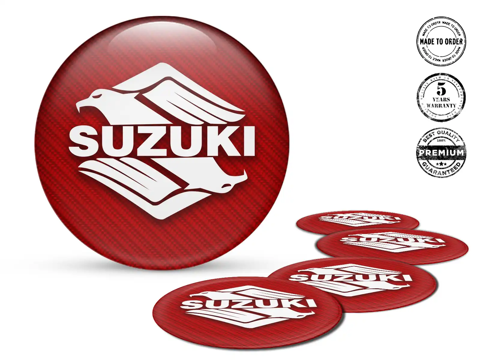 Suzuki Dome-Sticker Edition Radplaketten-Logo